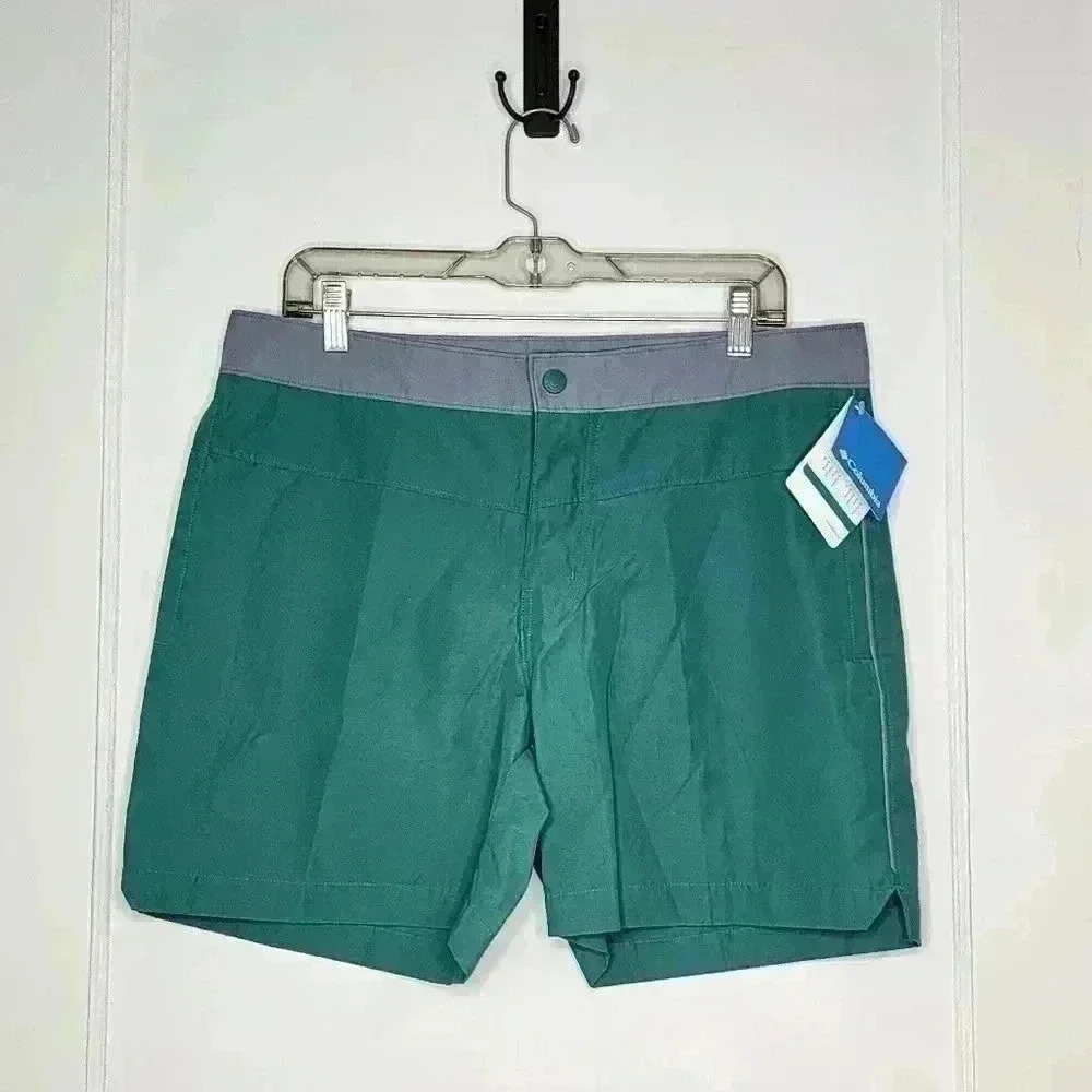 Columbia Omni Shield Lakedale Cove Short Men Sz 34 6” Inseam NWT Waterfall Blue